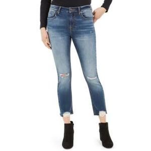 MSRP $70 Vigoss Jeans Ripped Cropped Jeans Blue Size 28